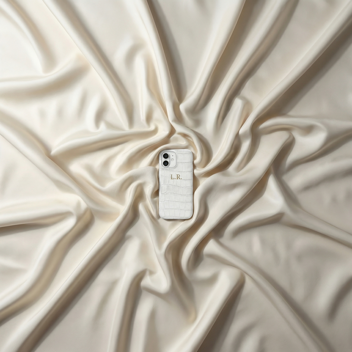 Crème Personalized Crocodile Leather iPhone Case #ELE7596
