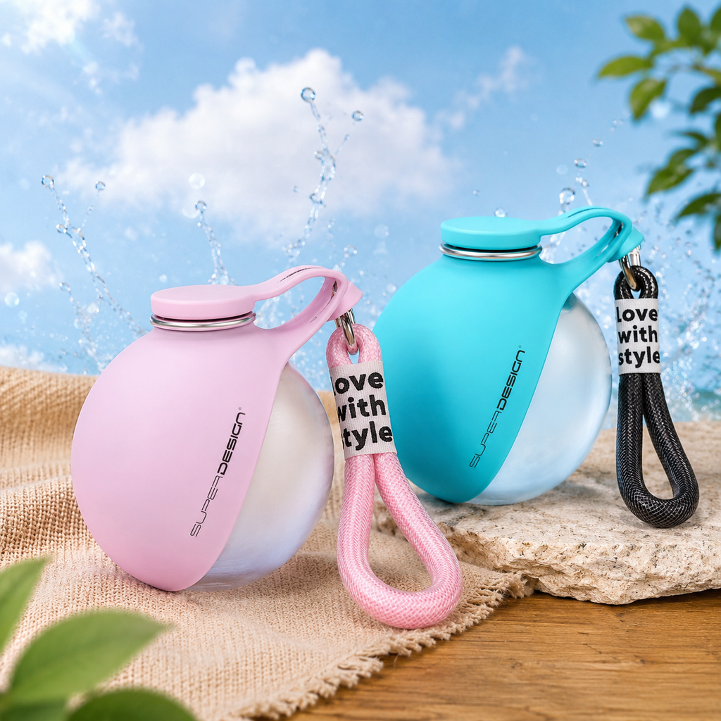 Ruhepfote 2-in-1 Hundewasserflasche – Frisches Wasser für unterwegs