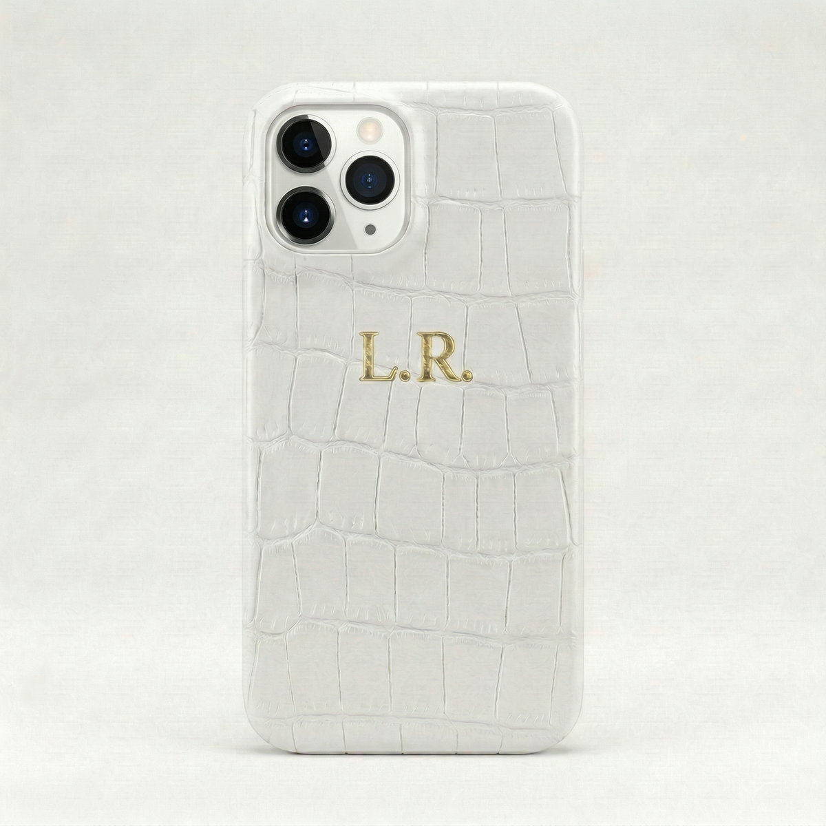 Crème Personalized Crocodile Leather iPhone Case #ELE7596