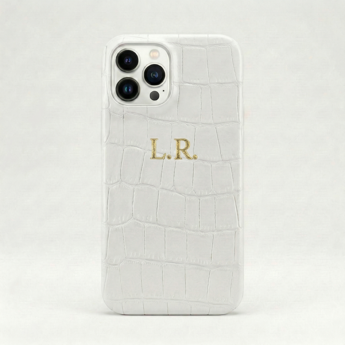 Crème Personalized Crocodile Leather iPhone Case #ELE7596