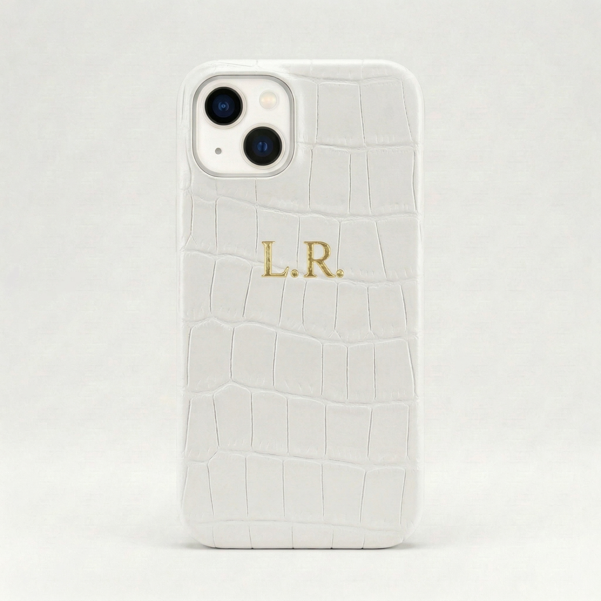 Crème Personalized Crocodile Leather iPhone Case #ELE7596