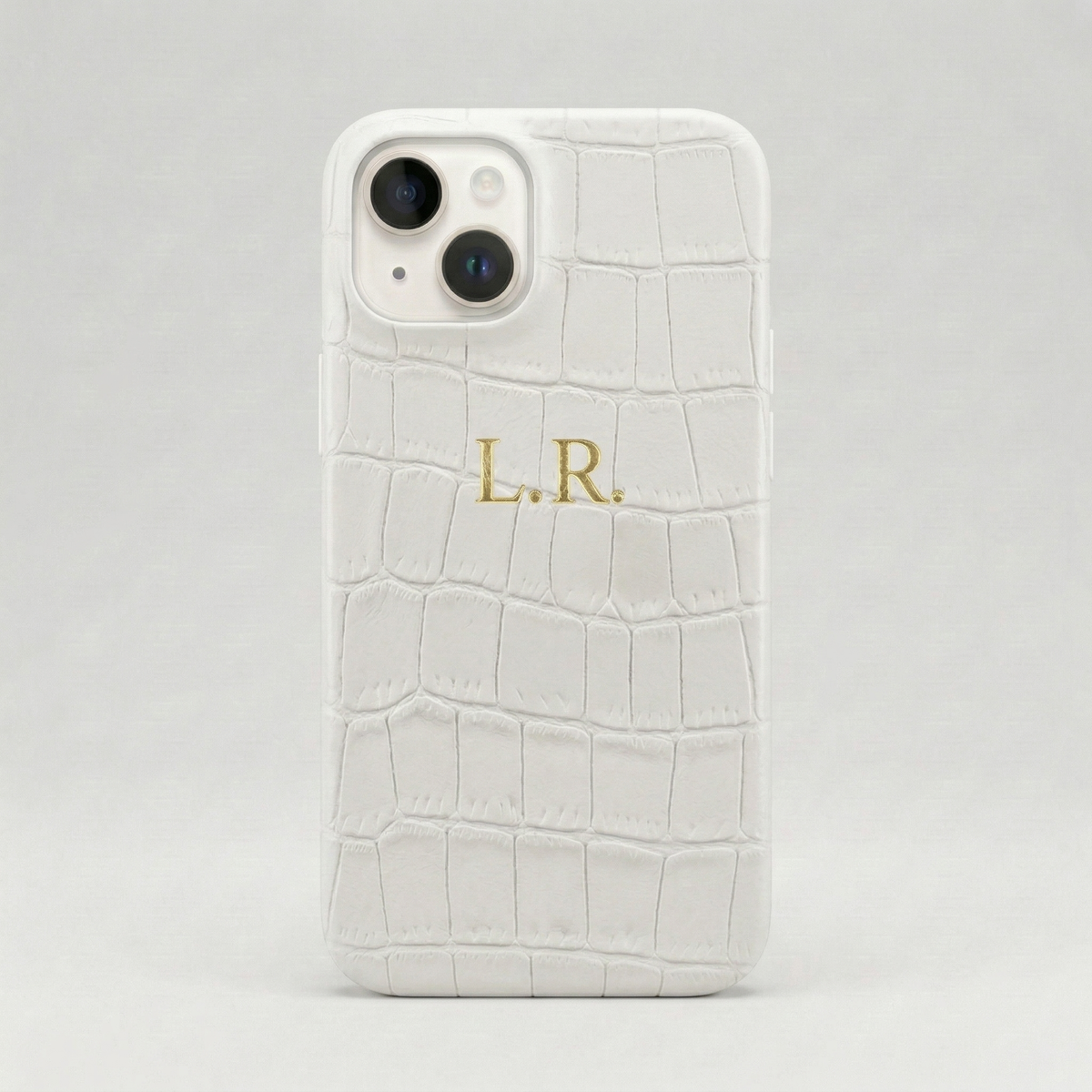 Crème Personalized Crocodile Leather iPhone Case #ELE7596