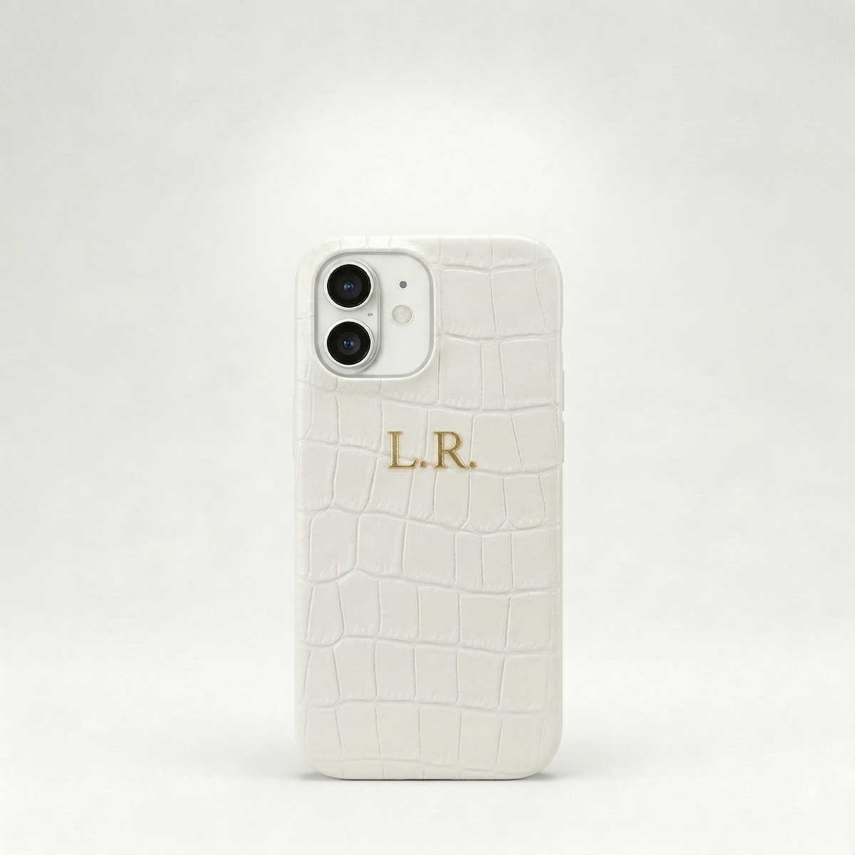 Crème Personalized Crocodile Leather iPhone Case #ELE7596
