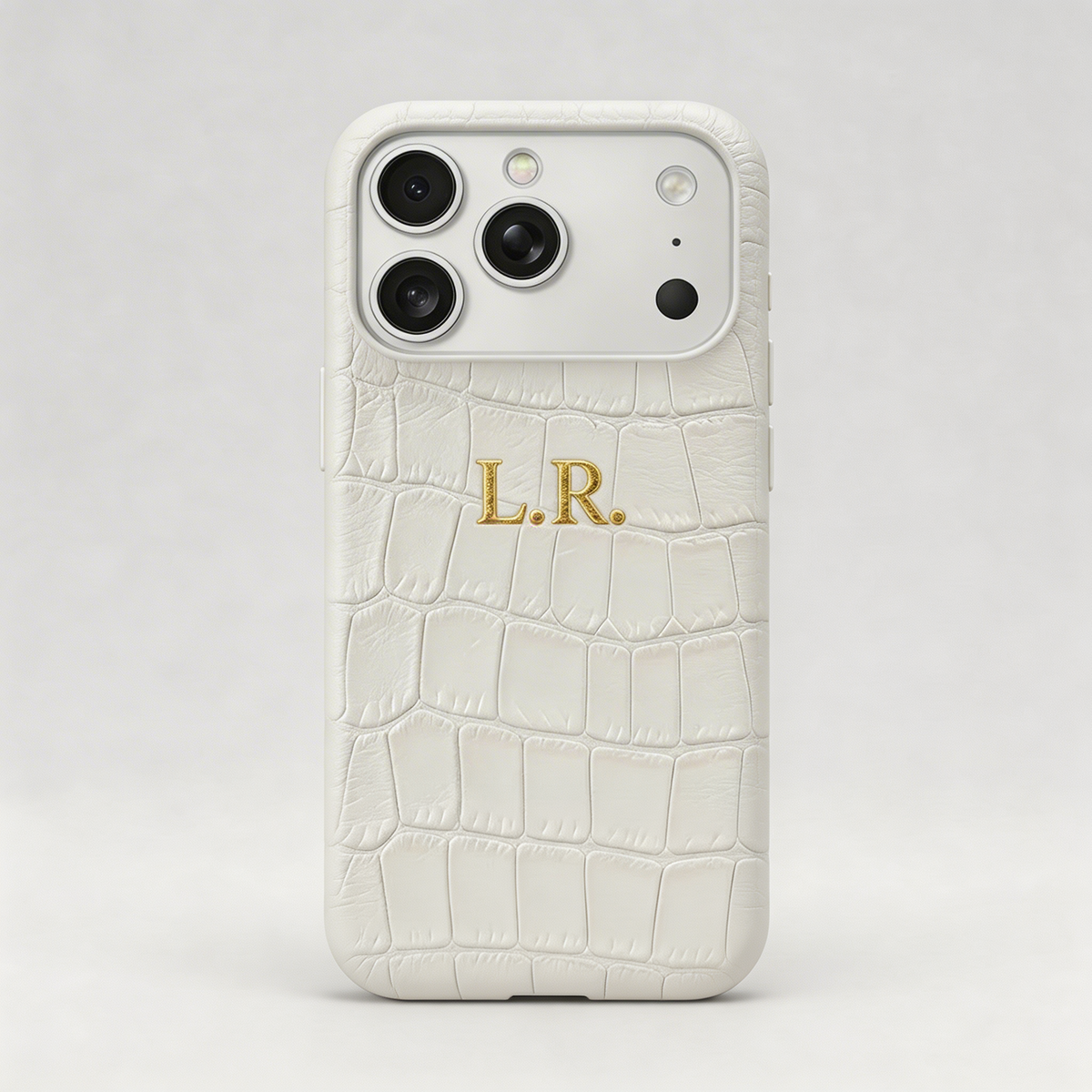 Crème Personalized Crocodile Leather iPhone Case #ELE7596