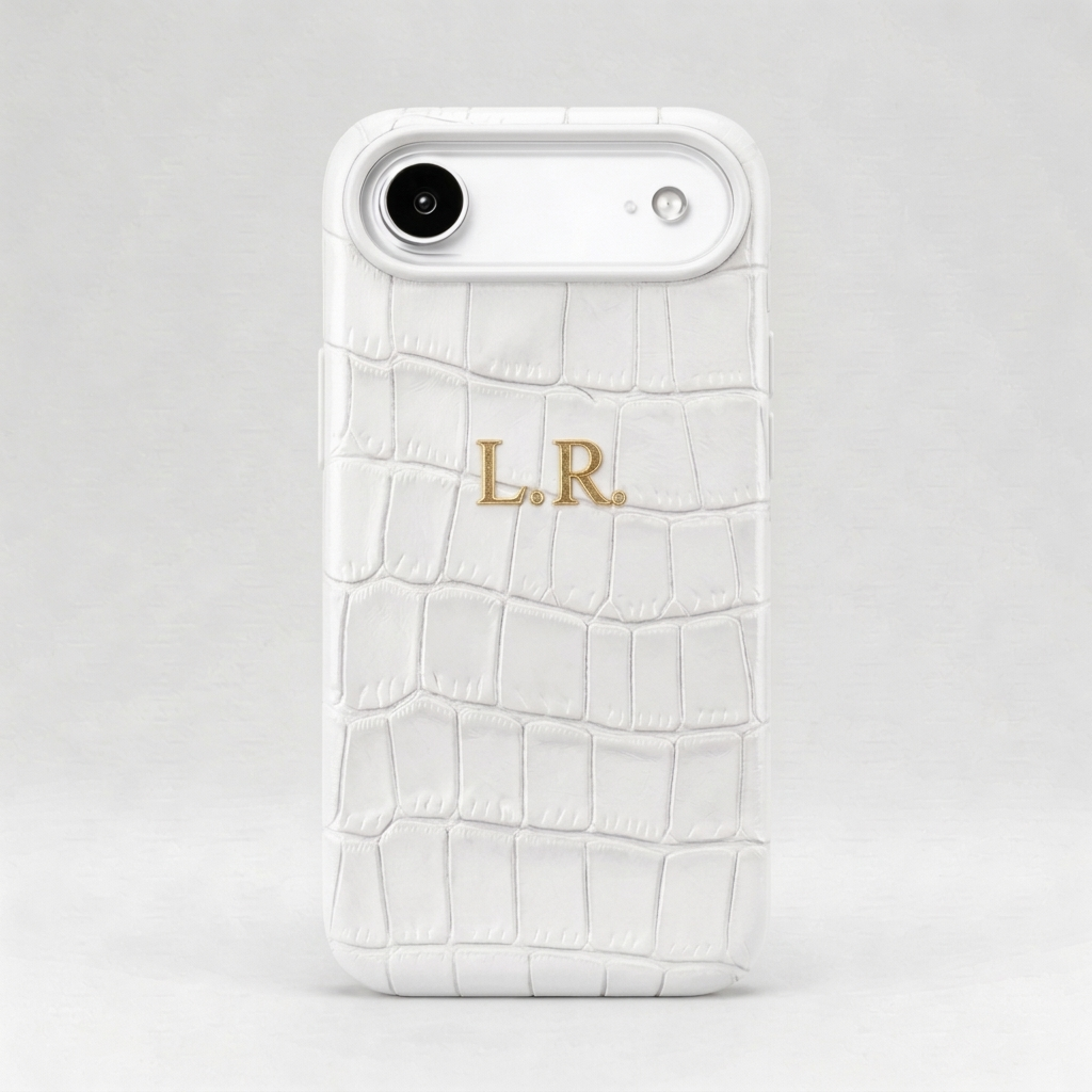 Crème Personalized Crocodile Leather iPhone Case #ELE7596